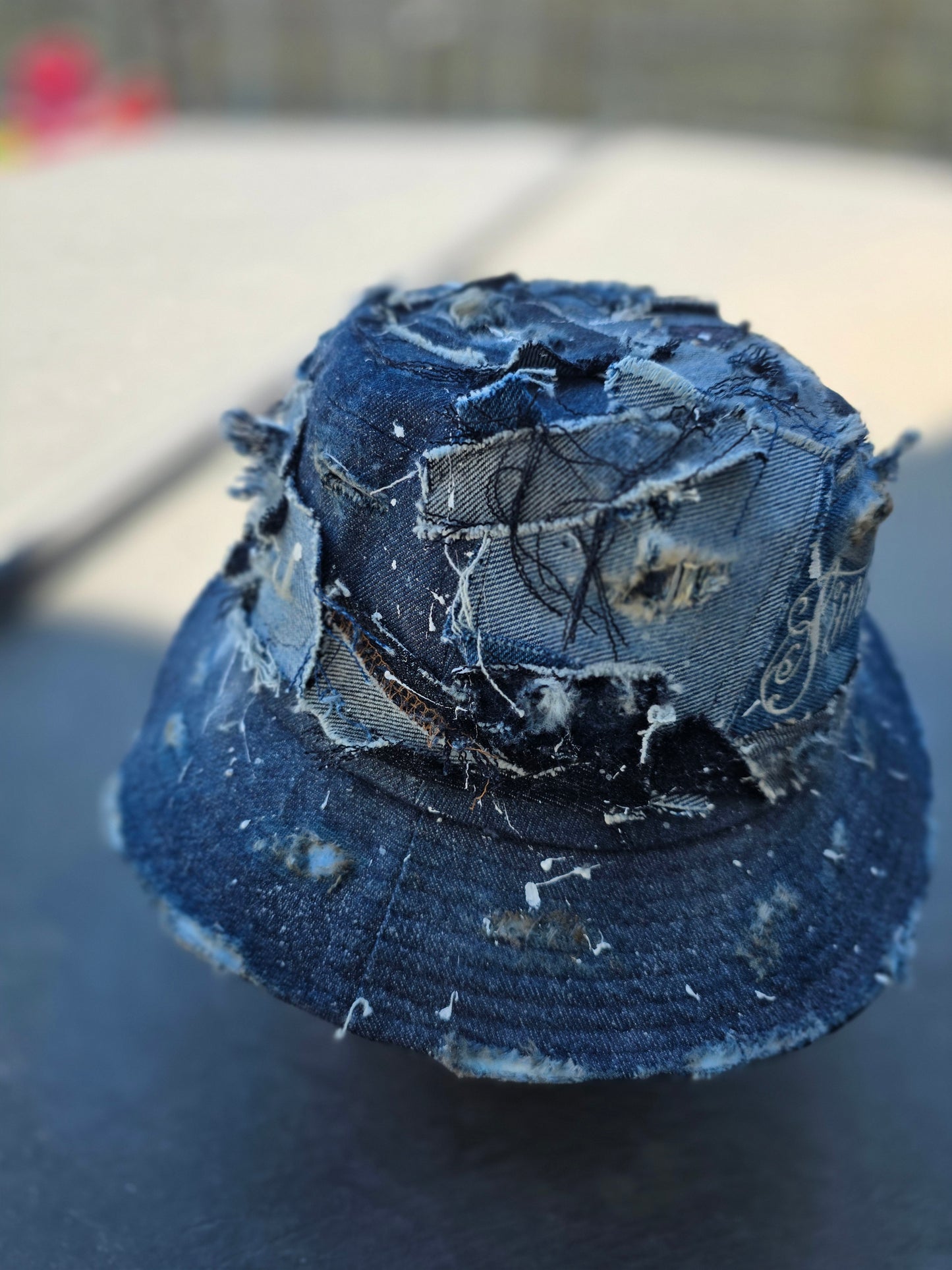 The 1-of-1 333 Distressed Denim Bucket Hat