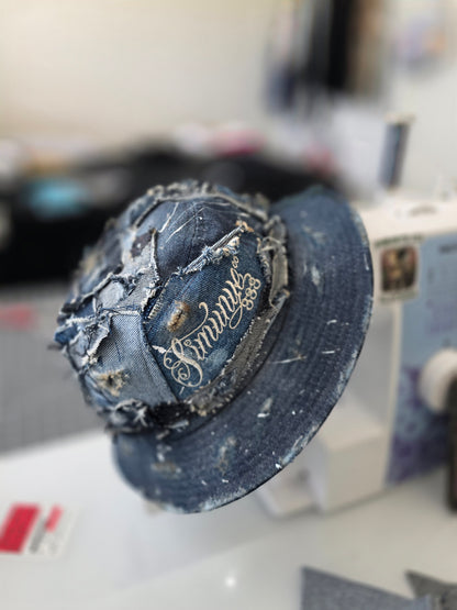 The 1-of-1 333 Distressed Denim Bucket Hat