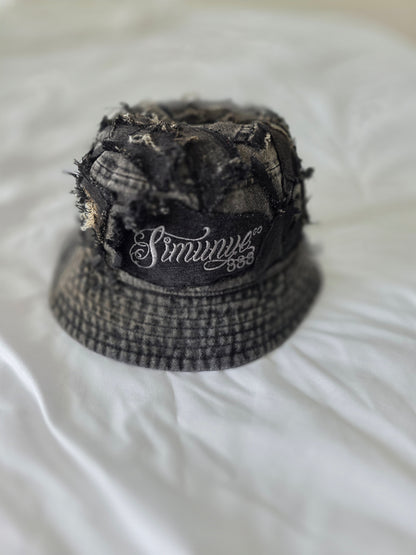 The 1-of-1 333 Distressed Denim Bucket Hat