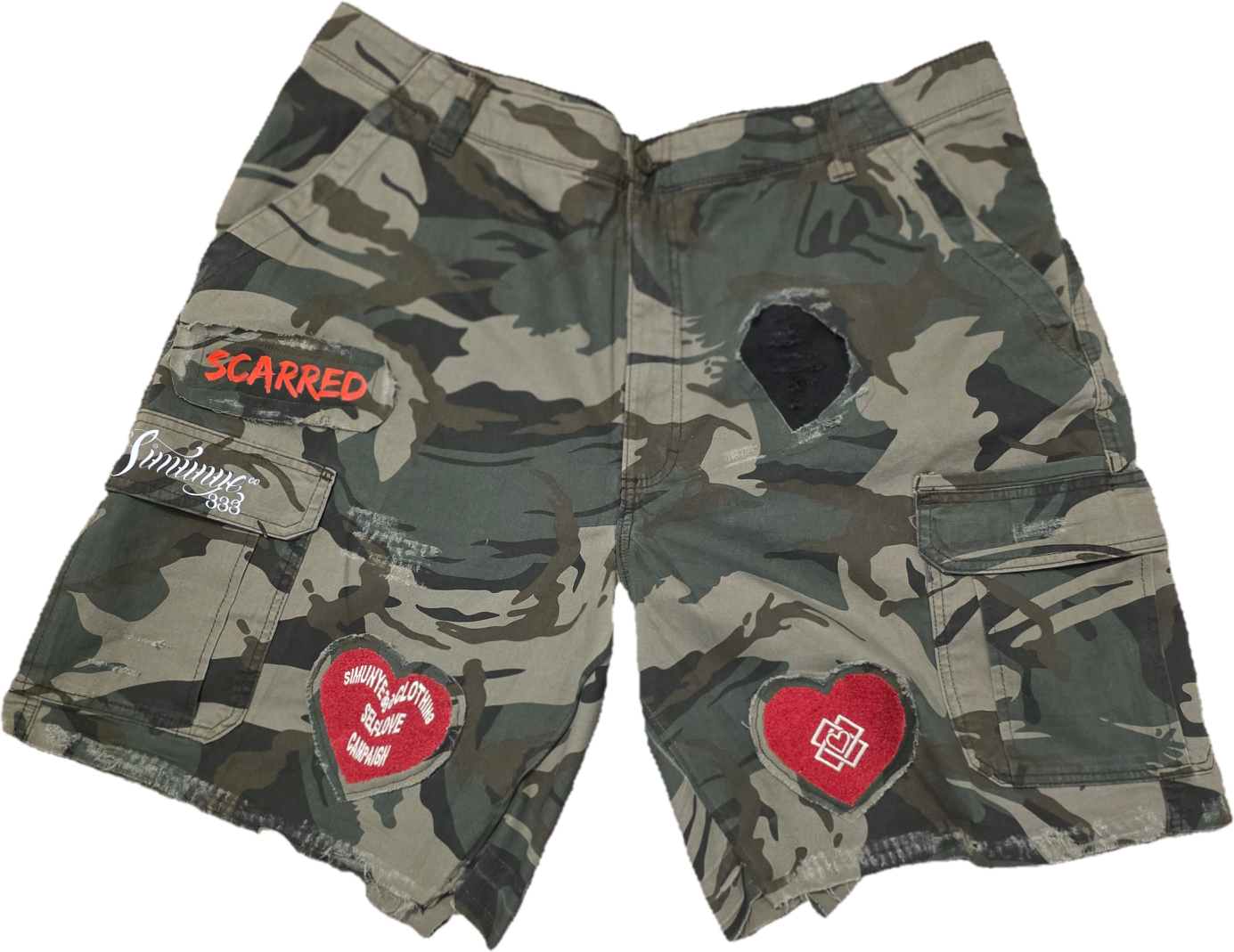 1-1 Self-Love Camo Shorts