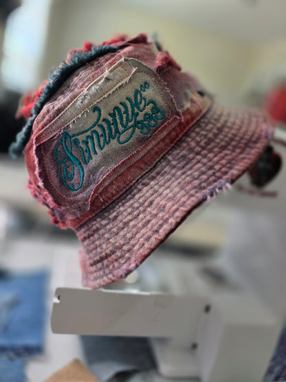 The 1-of-1 333 Distressed Denim Bucket Hat